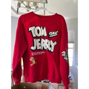 Tom & Jerry Jr XL 15-17sz Red Sweatshirt